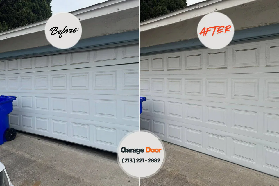 Before and after: garage door repair North Plainfield, NJ